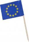 Vlaječka EU 70mm 144ks Doprodej | Jednorázové nádobí - Slámky (brčka), míchátka a ozdoby